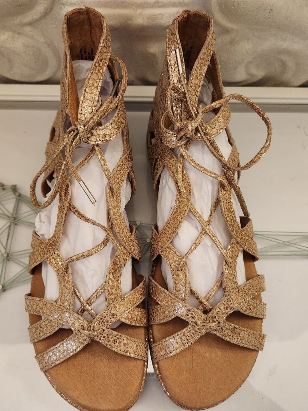 Gentle Souls Leather "Break my Heart" Gladiator Sandals. NIB. Size 6. - Picture 4 of 10